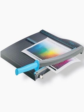 SWINGLINE Guillotine Blue Handle Rotary Paper Cutter Trimmer